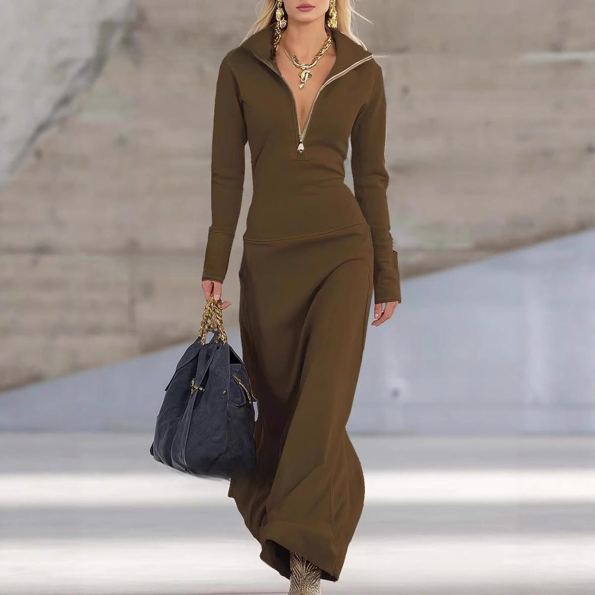 Harper Half-Zip Polo Dress