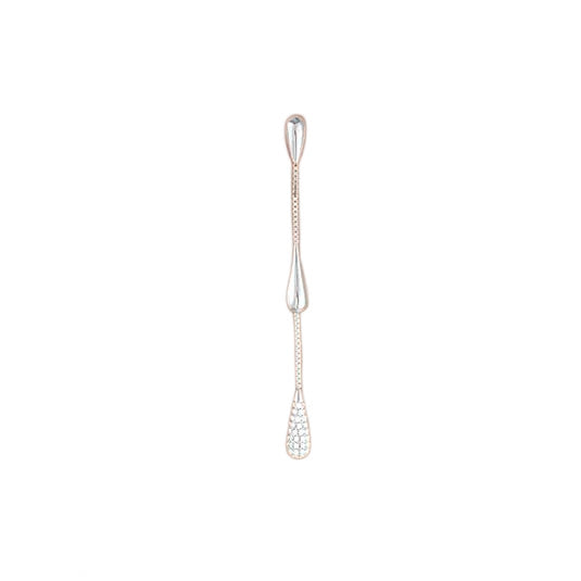 Gold-Tone Waterdrop Tassel Earrings