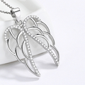 Sterling Silver Wing Zircon Pendant