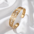 Ethnic style pattern open bracelet