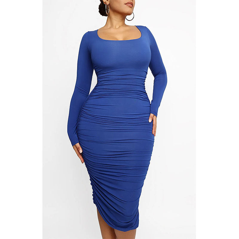Isabella Square-Neck Dress