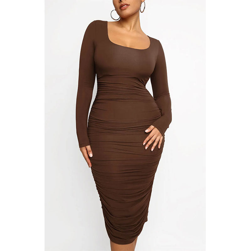 Isabella Square-Neck Dress