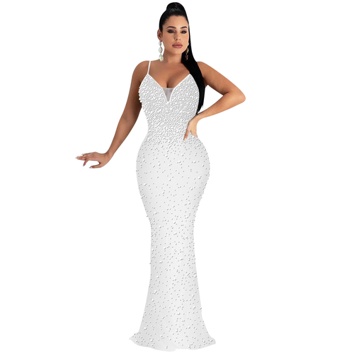 Arabella Beaded Evening Dress