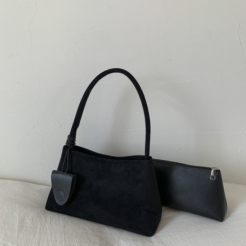 Freya Soft Suede Bucket Bag