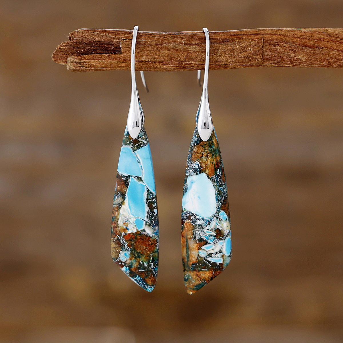 Natural-Stone Earrings by Sheila