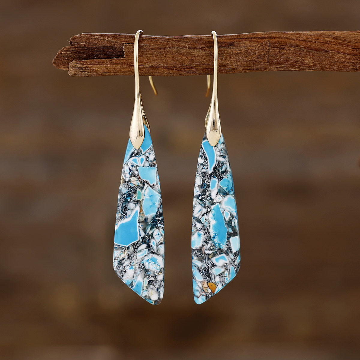 Natural-Stone Earrings by Sheila