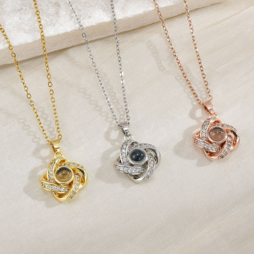 Four-Leaf Clover Projection Necklace