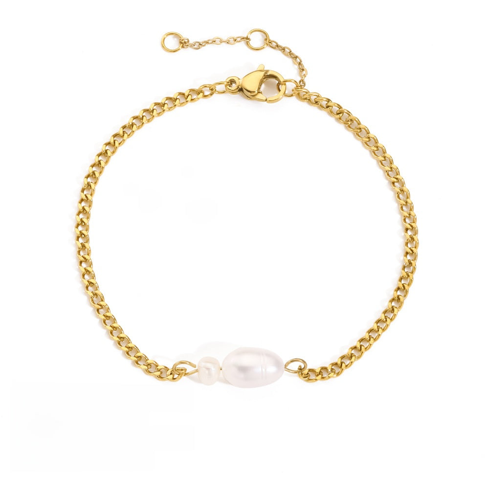 Minimalist Freshwater Pearl Bracelet