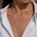 Stylish Teardrop Zircon Y-Shape Clavicle Necklace