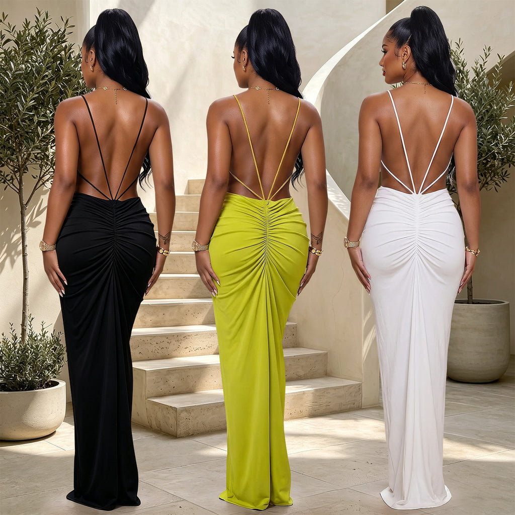 Gabrielle V-Neck Party Dress