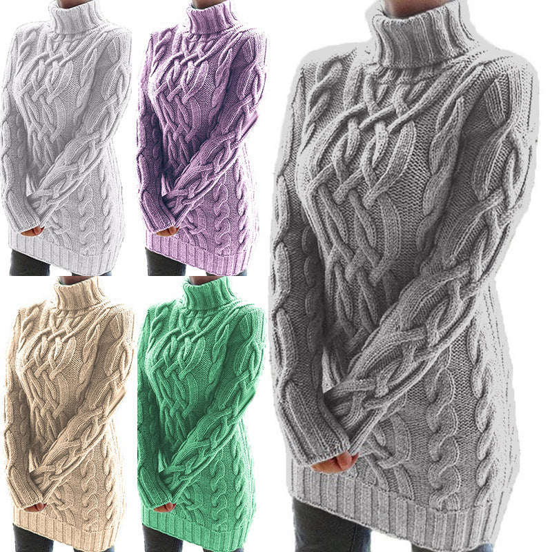 Evelyn Cable-Knit Sweater Dress