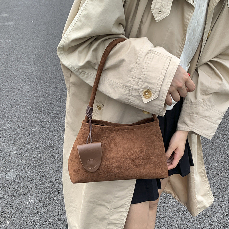Freya Soft Suede Bucket Bag