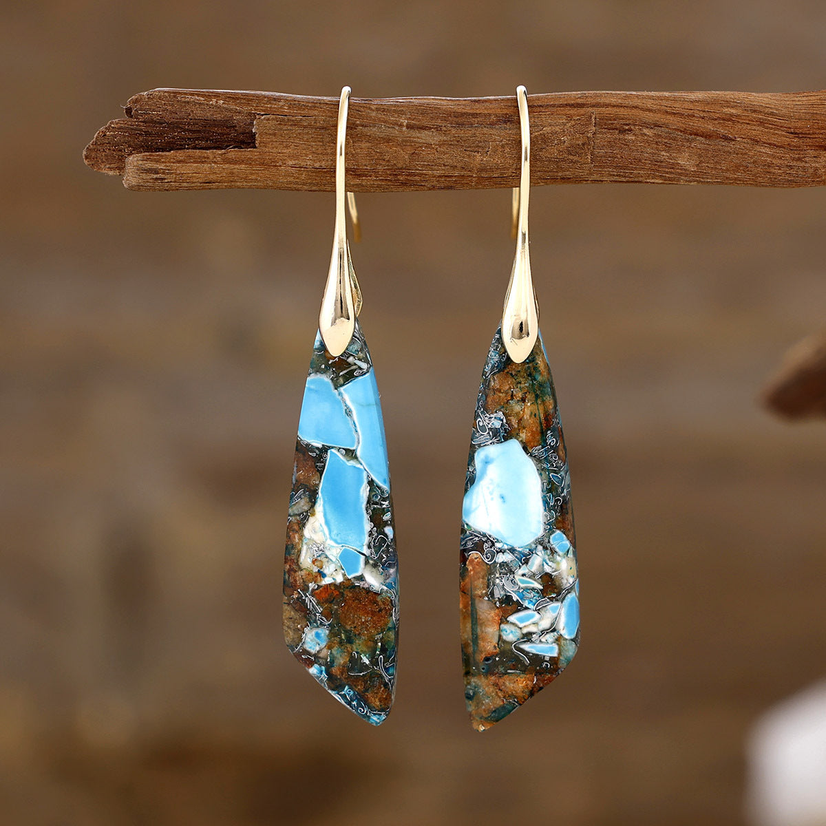 Natural-Stone Earrings by Sheila