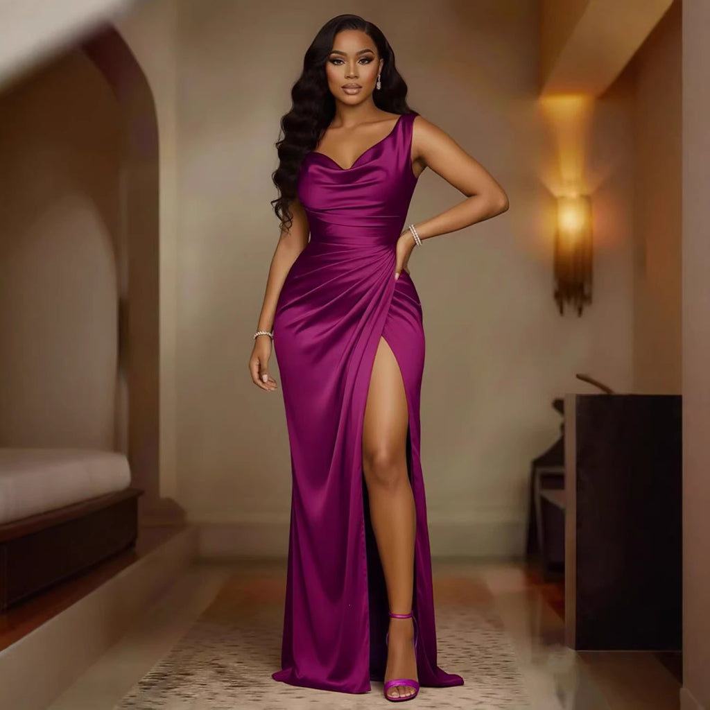 Valentina Slit Evening Dress