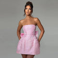 Amélie Bow Jacquard Dress