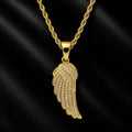 Angel Wing Zirconia Pendant Necklace