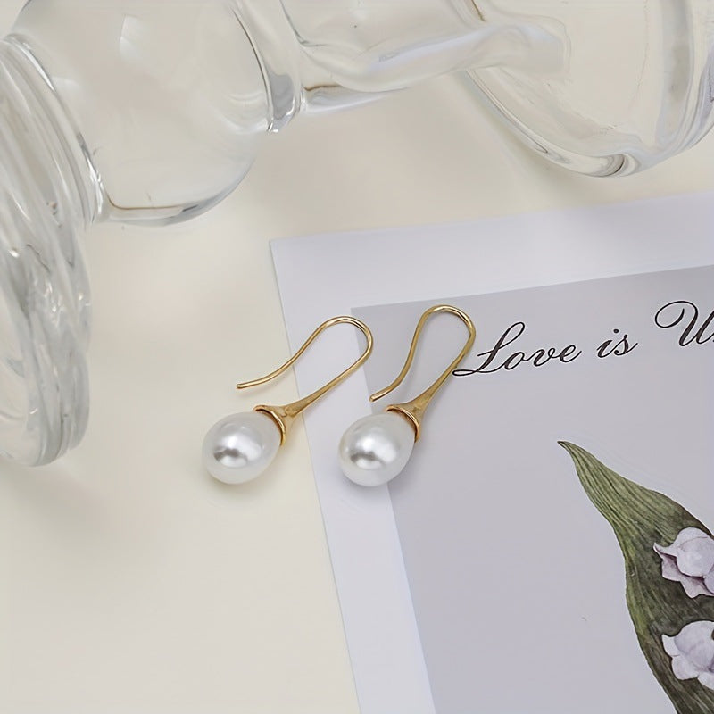Vintage Pearl Drop Earrings