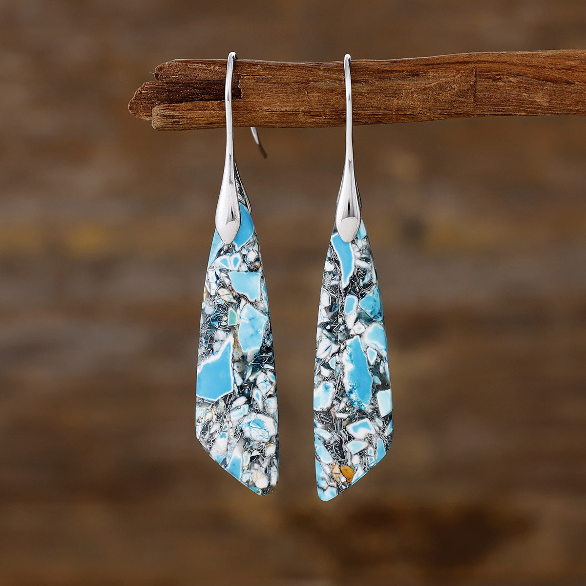 Natural-Stone Earrings by Sheila
