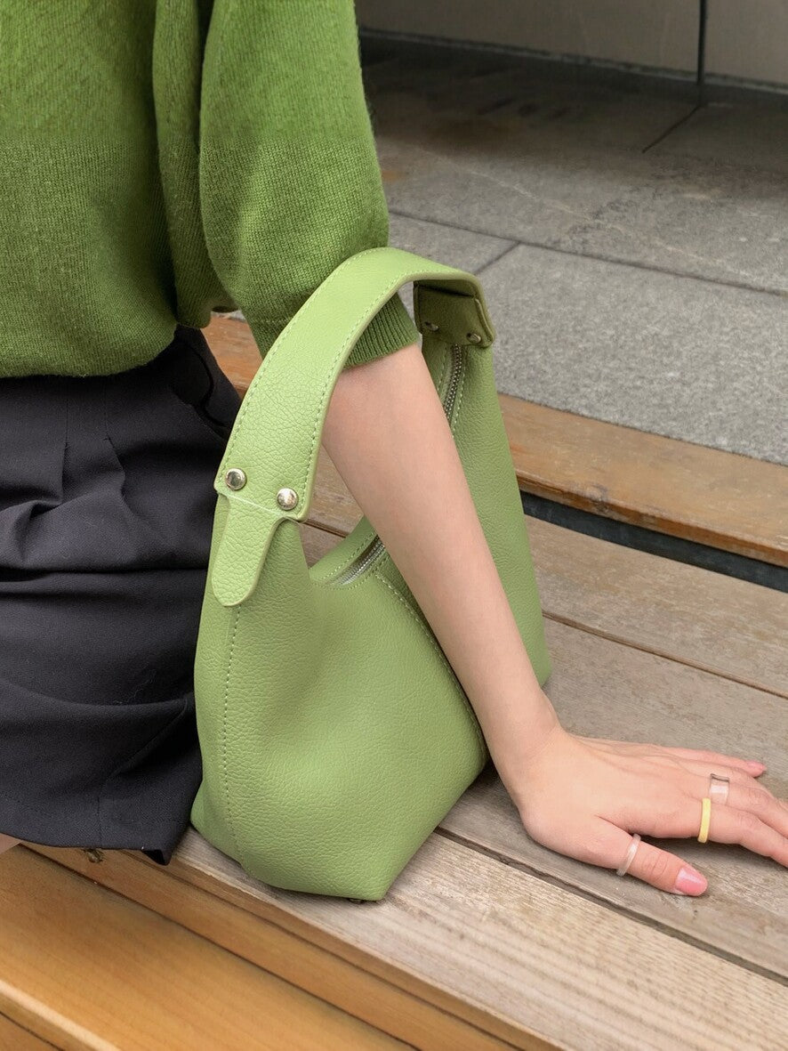Elara Croc-Texture Handbag