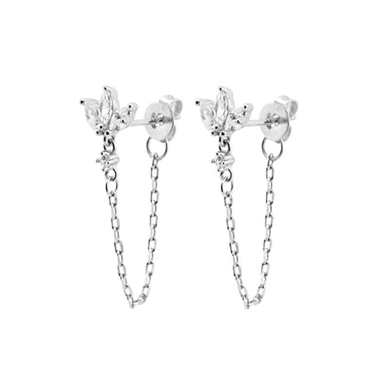 Floral Gold-Tone Earrings
