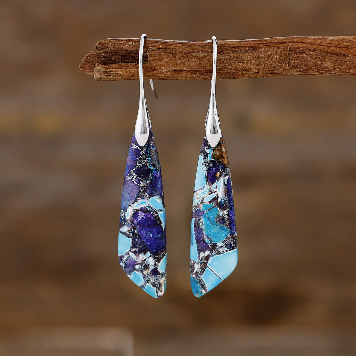 Natural-Stone Earrings by Sheila
