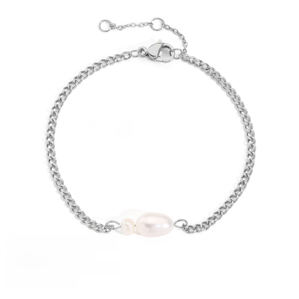 Minimalist Freshwater Pearl Bracelet