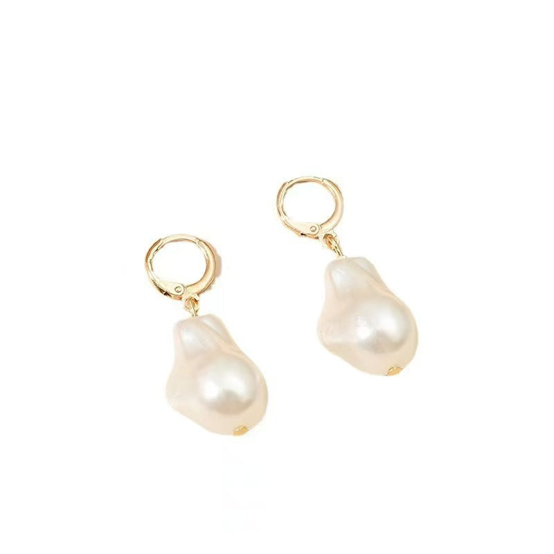 Irregular Baroque Pearl Earrings